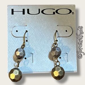 Bundle Sale 3 for $15 | Hugo Silver & Brass Tone Metal Earrings
